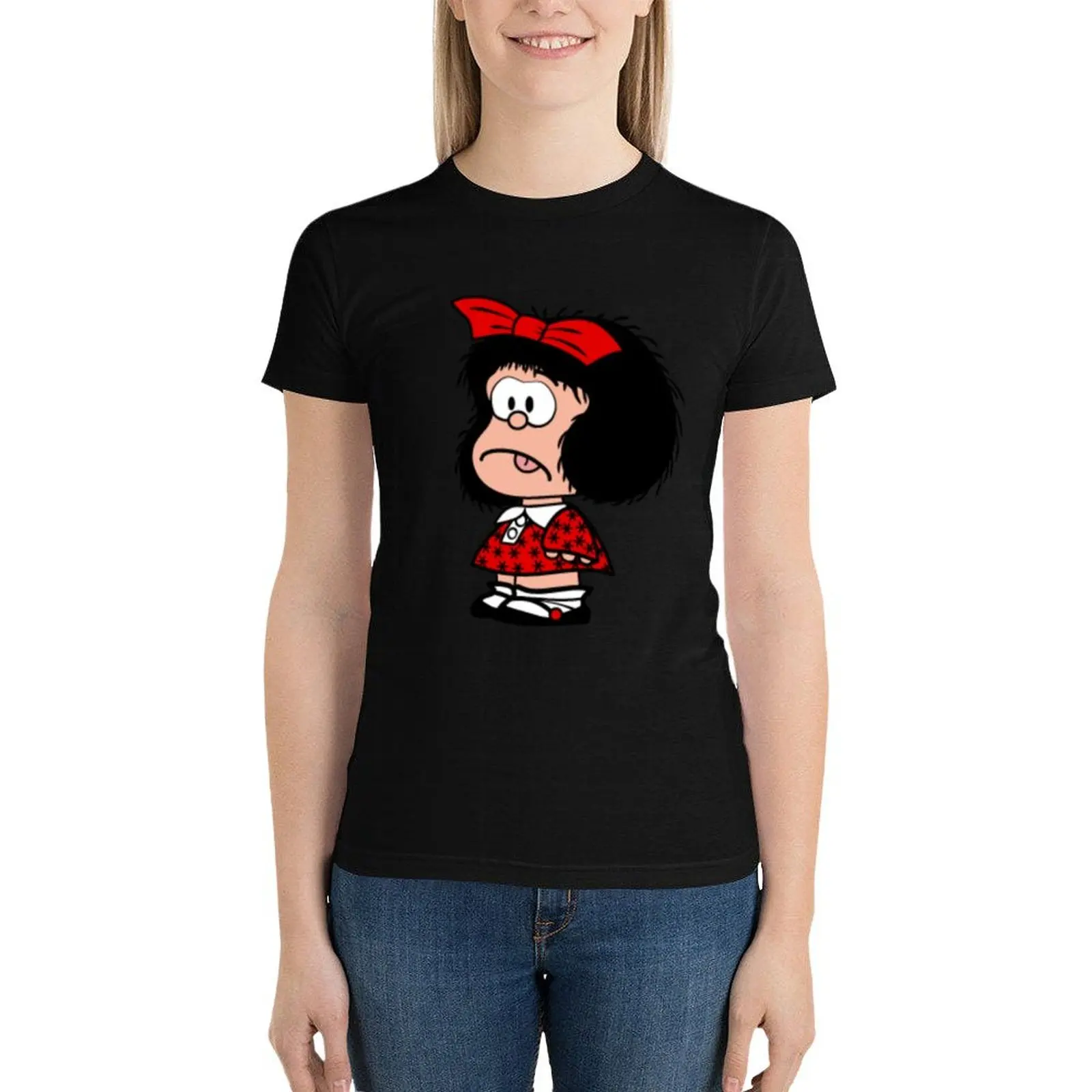 Mafalda Quino T-Shirt plus size tops graphics t-shirts for Women pack