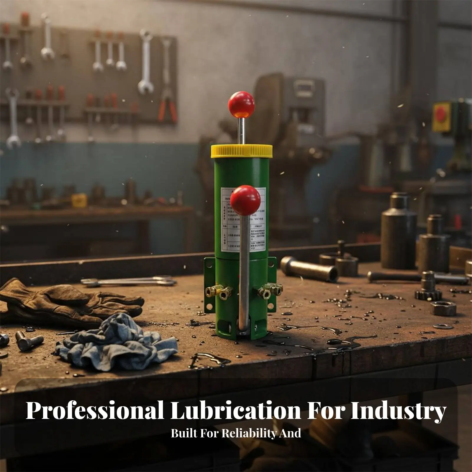 

Manual Lubricant Pump Sturdy Steel Frame Hand Lever Lubrication Pump for Machine Workers, Factories