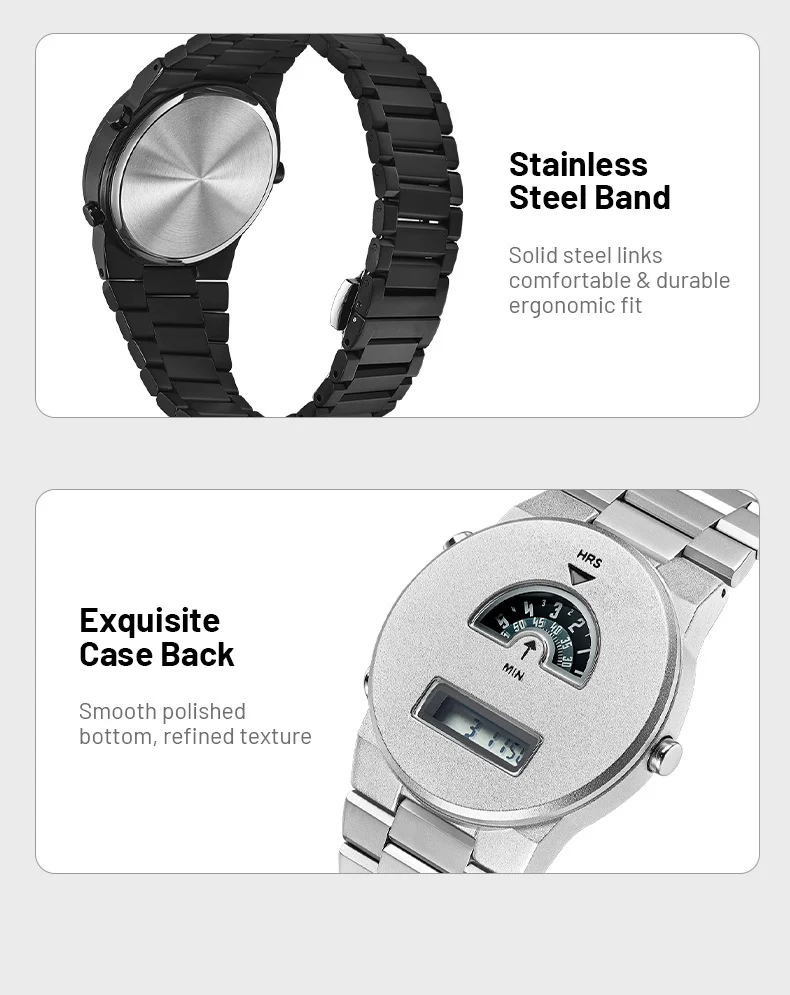 Retro Digital Watch Dual Time Zone Men's And Women's Wristwatch 2027 Factory Watches Meetups Cutting-edge Technologies