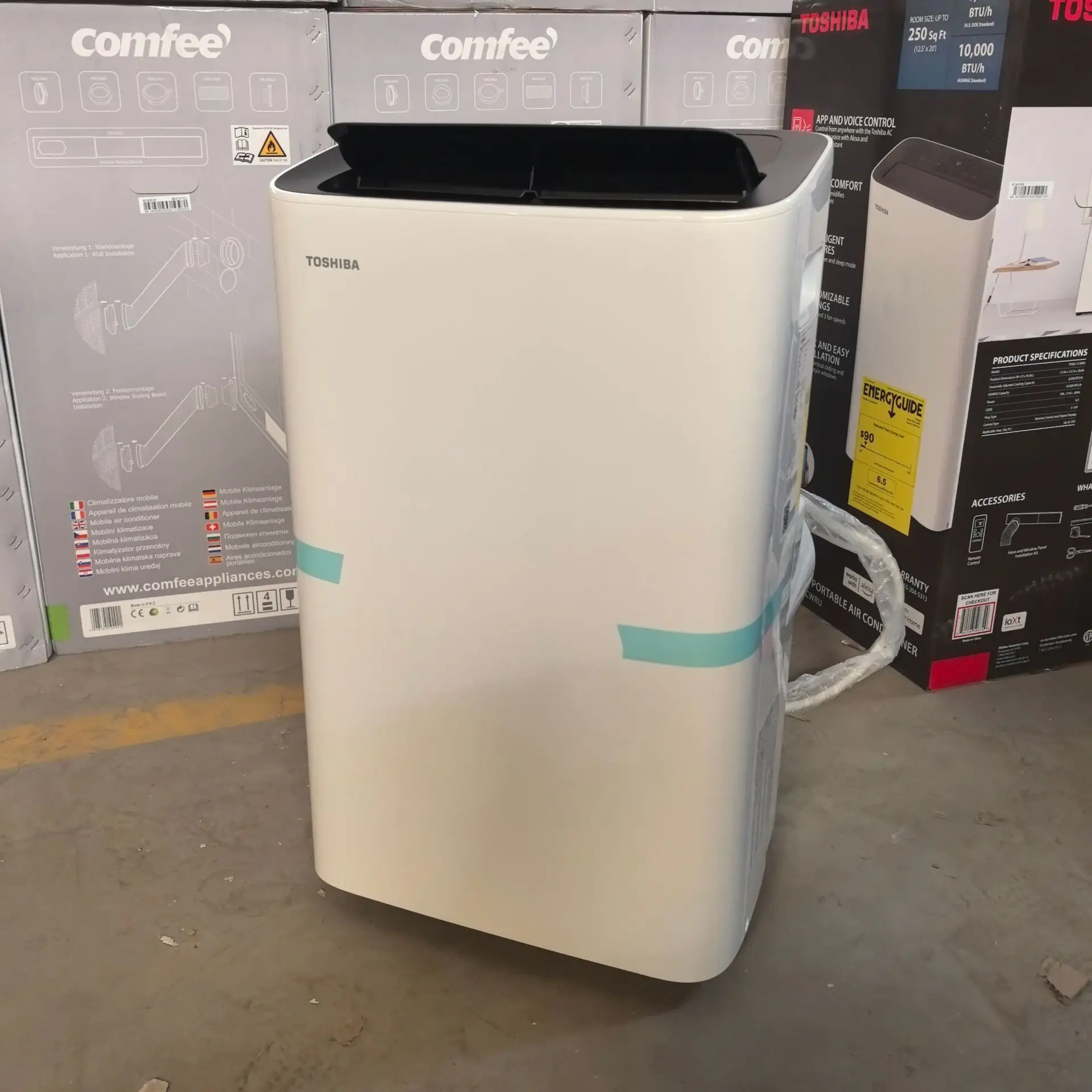 10000Btu/1.5hp Fixed Frequency  Single-Cold Mobile Air Conditioner Only Has Cooling Function Equipped with Rapid Cooling Fan