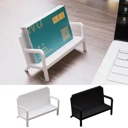 Sofa Shape Business Card Holder Desk Sofa Shape Metal Card Stand Desk Vertical Card Storage Organizer For Home Office Tools