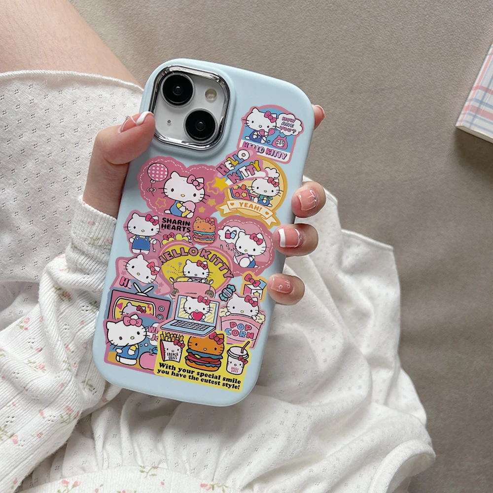 Sanrio Hello Kitty Tags Case For OPPO A98 A93 A92 A78 A77 A74 A57 A54 A53 A31 A17 A16 F11 Reno 4 5 6Z 8 8T Pro 2020 4G 5G Cover