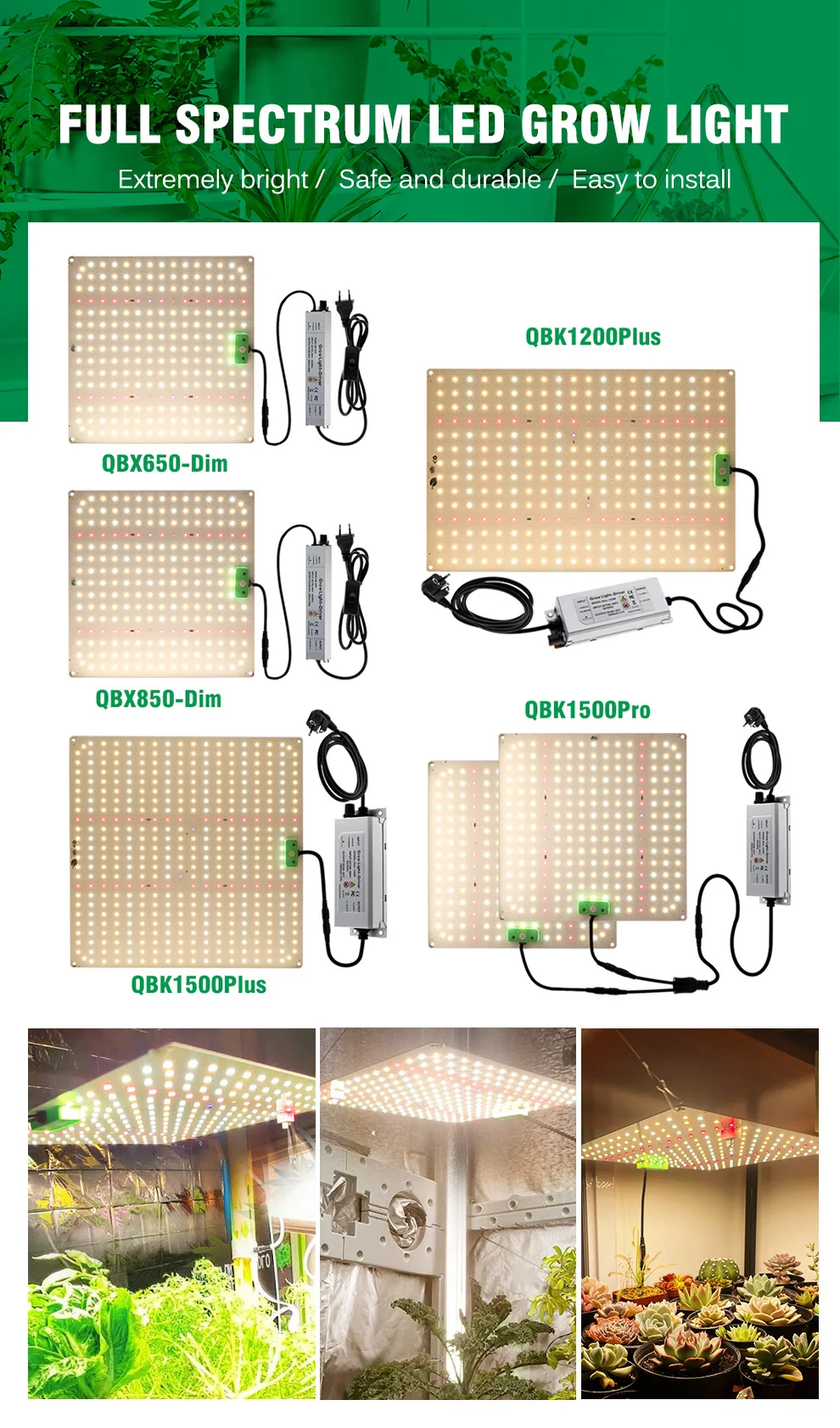 120W 150W Vollspektrum Dimmbares LED-Wachstumslicht LM281B Chip Quantenlampe Pflanzenlampe mit VEG- und BLOOM-Arbeitsmodus – Detail 1