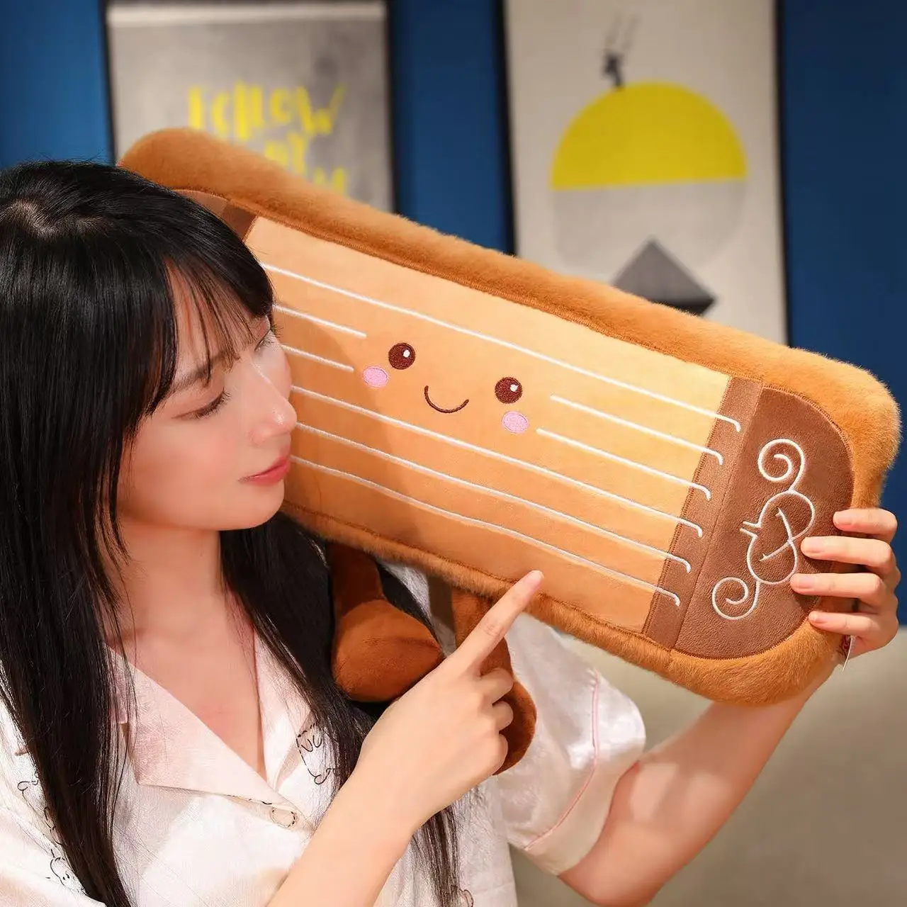 Nieuwste Guzheng Instrument Rugzak Hanger Sleutelhanger Pop Gevulde Knuffel Pop Cartoon Anime Leuke Gift Interessante Pop