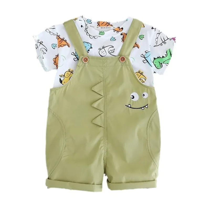 

New Summer Baby Boys Clothes Suit Children Cartoon T-Shirt Shorts 2Pcs/Set Kids Girls Clothing Toddler Costume Infant Tracksuit