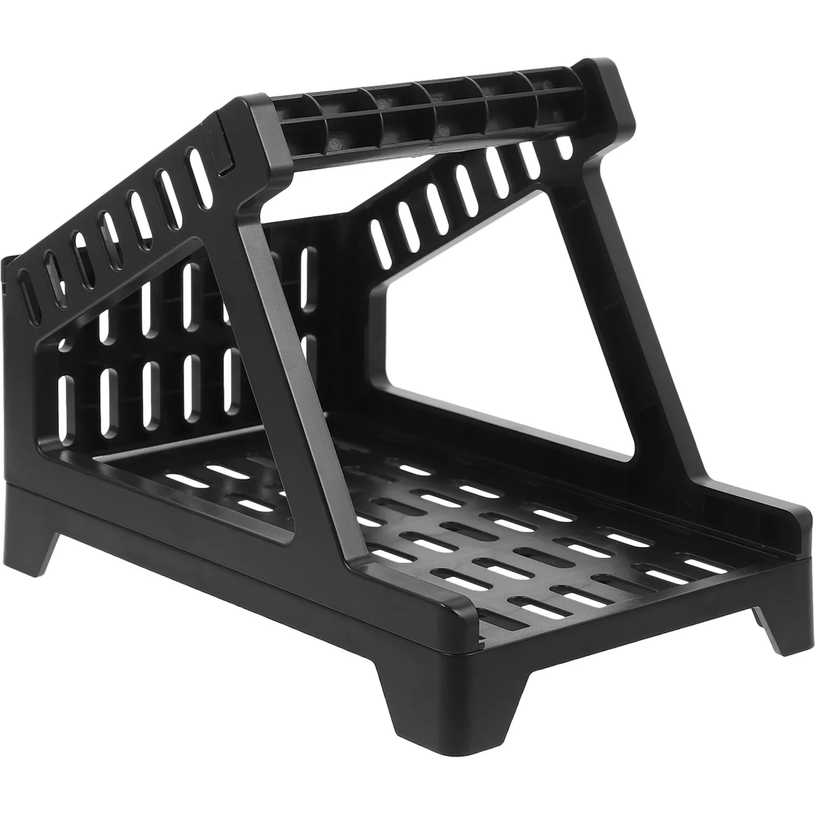 

Desktop Shipping Label Holder ABS Plastic Label Roll Stand Printer Supply Organizer Space Saving Cable Management Easy