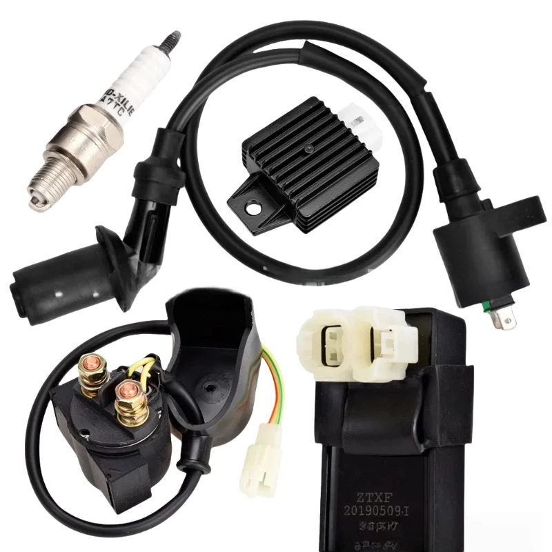 

high quality Ignition Coil CDI Solenoid Relay Voltage Regulator for GY6 4 Stroke 50cc 125cc 150cc 139QMA 139QMB ATV S
