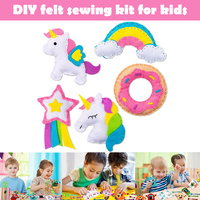 Cute Cartoon Felt Sewing Craft Kit for Kids Gift- Interactive DIY Art Educational Toys Beginner Friendly Complete Craft Supplies