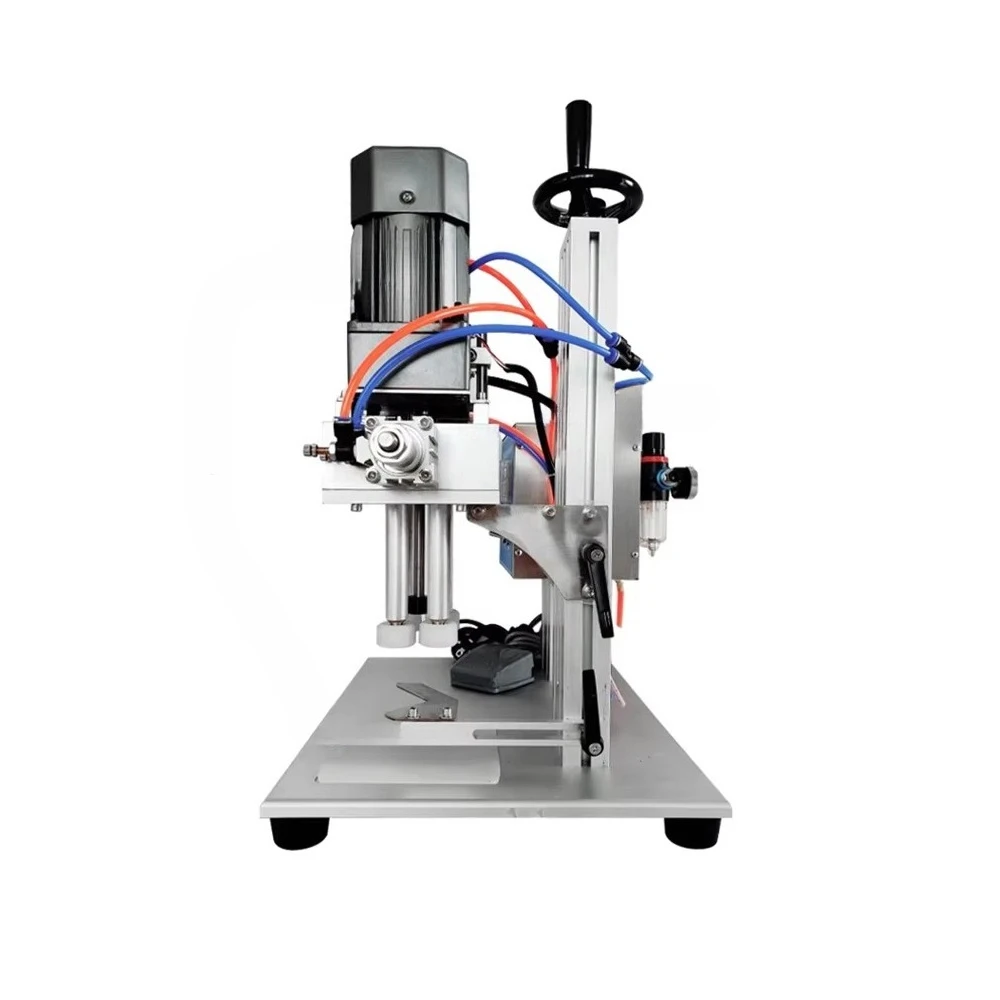 Juicer milk pet bottle semi-automatic 6100 desktop capping machine screw capping machine