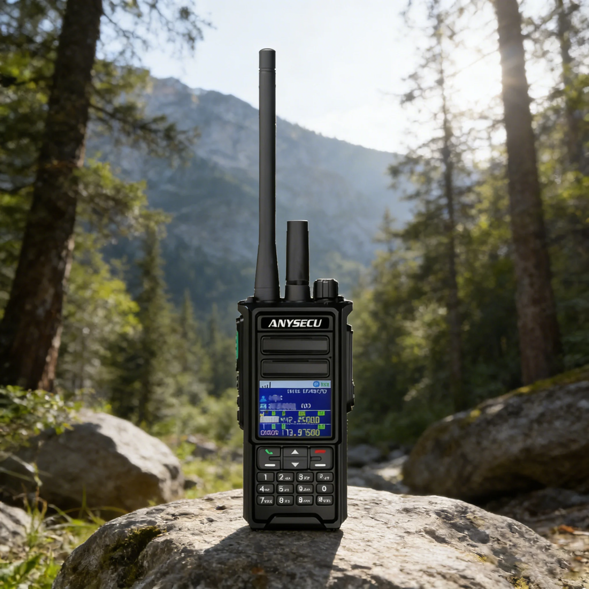 Anysecu HD1568 4G POC Radio Set UHF VHF Dual Mode PTT Analog Walkie Talkie 10W IP68 Long Range Two-Way Communication Device
