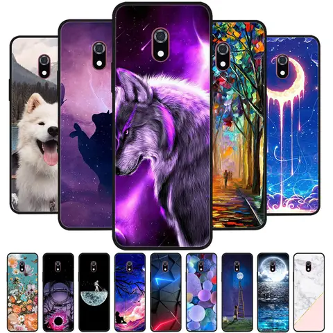 For Qin F22 Pro Case F22Pro Silicone Soft Fashion Cartoon Cover for Xiaomi Mi Qin F22 Pro TPU Black Matte Coque Fundas 3.5 Inch