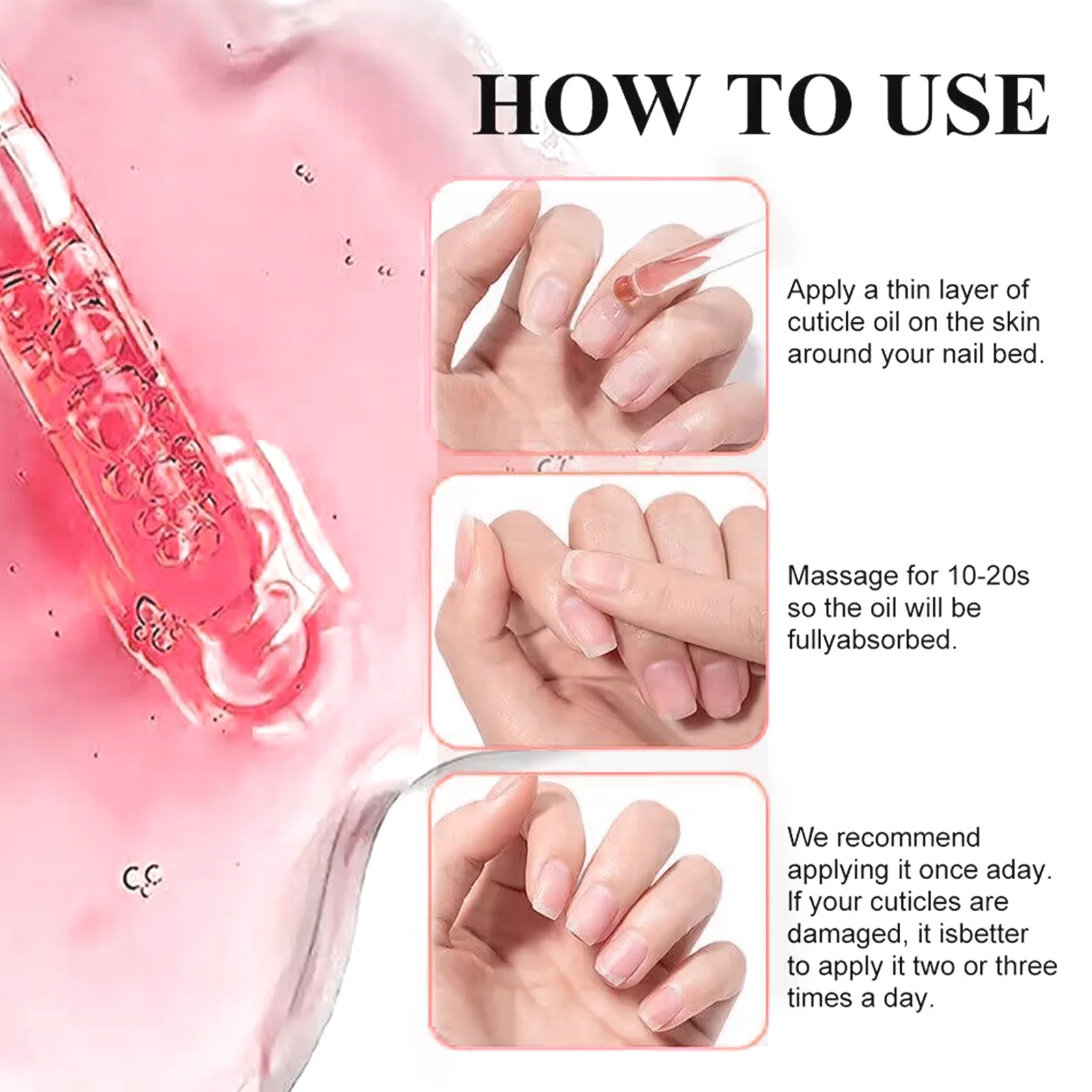 น้ำมันบำรุงเล็บ Honey Joy ออร์แกนิค โรสฮิป น้ำยาล้างหนังกำพร้าผสมดอกไม้จริง สำหรับเล็บบางและเร่งการเจริญเติบโต ใช้ได้ทั้งทำเล็บเองที่บ้านและร้านทำเล็บ