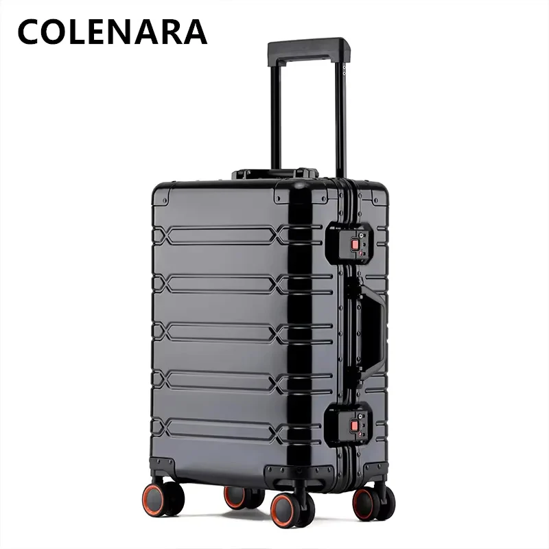 COLENARA Carry-on Travel Luggage 20 Inch Boarding Suitcase Men's Business Trolley Case 24