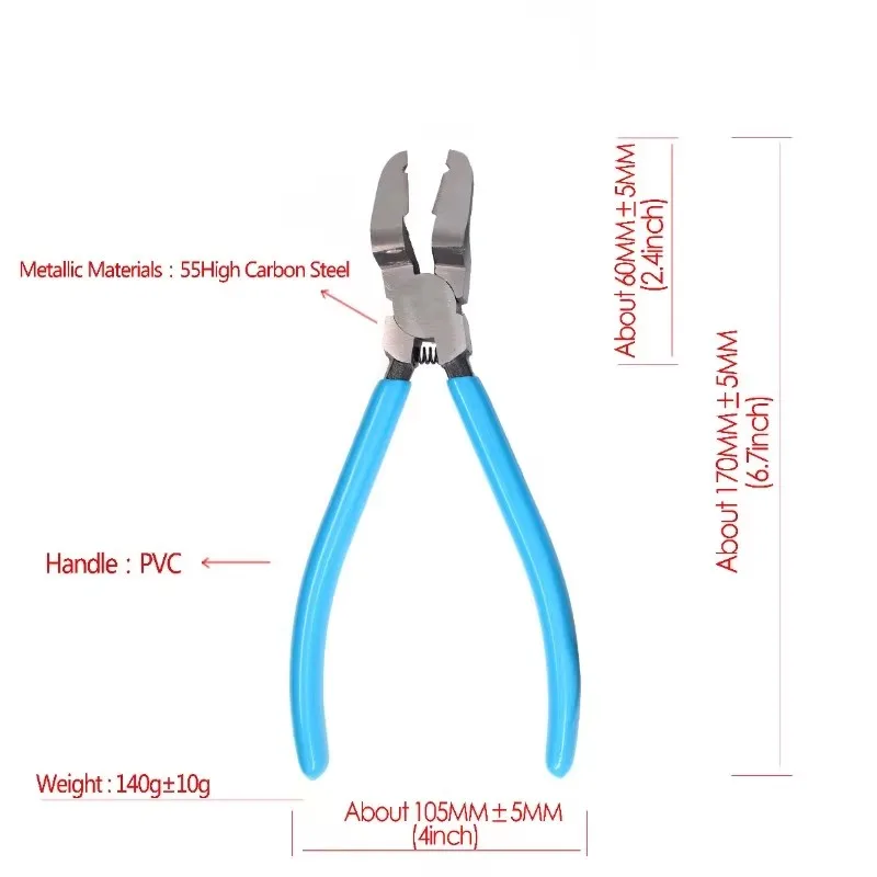 Multifunctional Diagonal Pliers Car Clip Pliers Car Rivet Tightening Pliers Wire Stripping Plier Staple Screwdriver Removal Tool