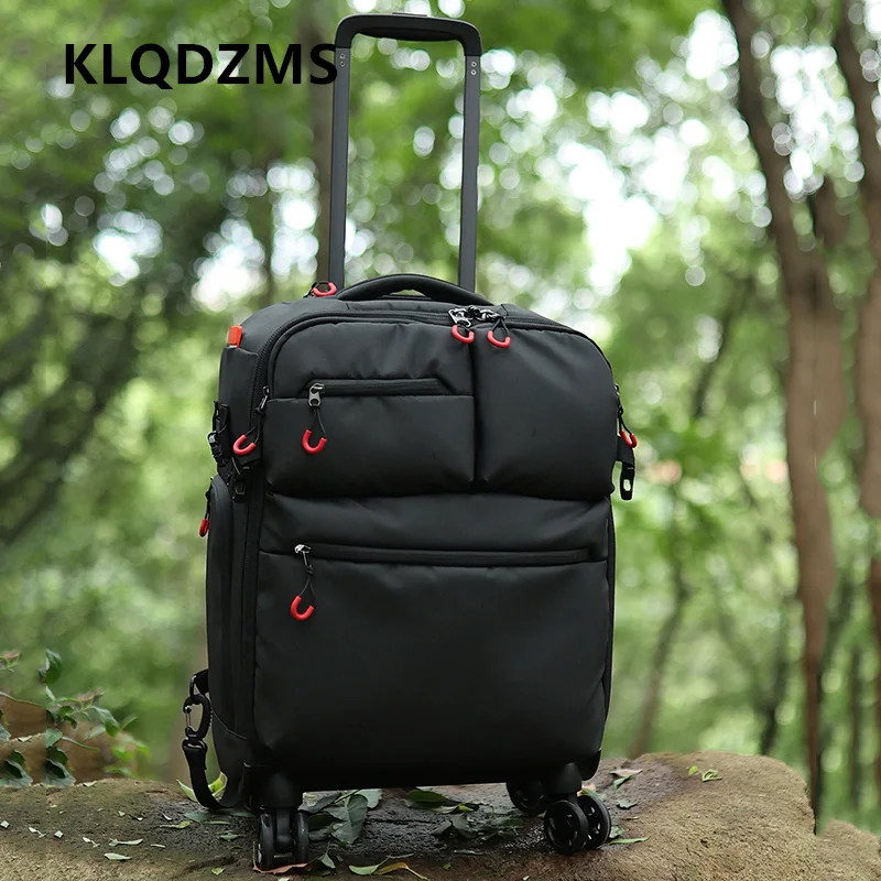 KLQDZMS Waterproof Suitcase Oxford Cloth Boarding Box Ultra-light 18-inch Trolley Case Students Password Box Travel Luggage
