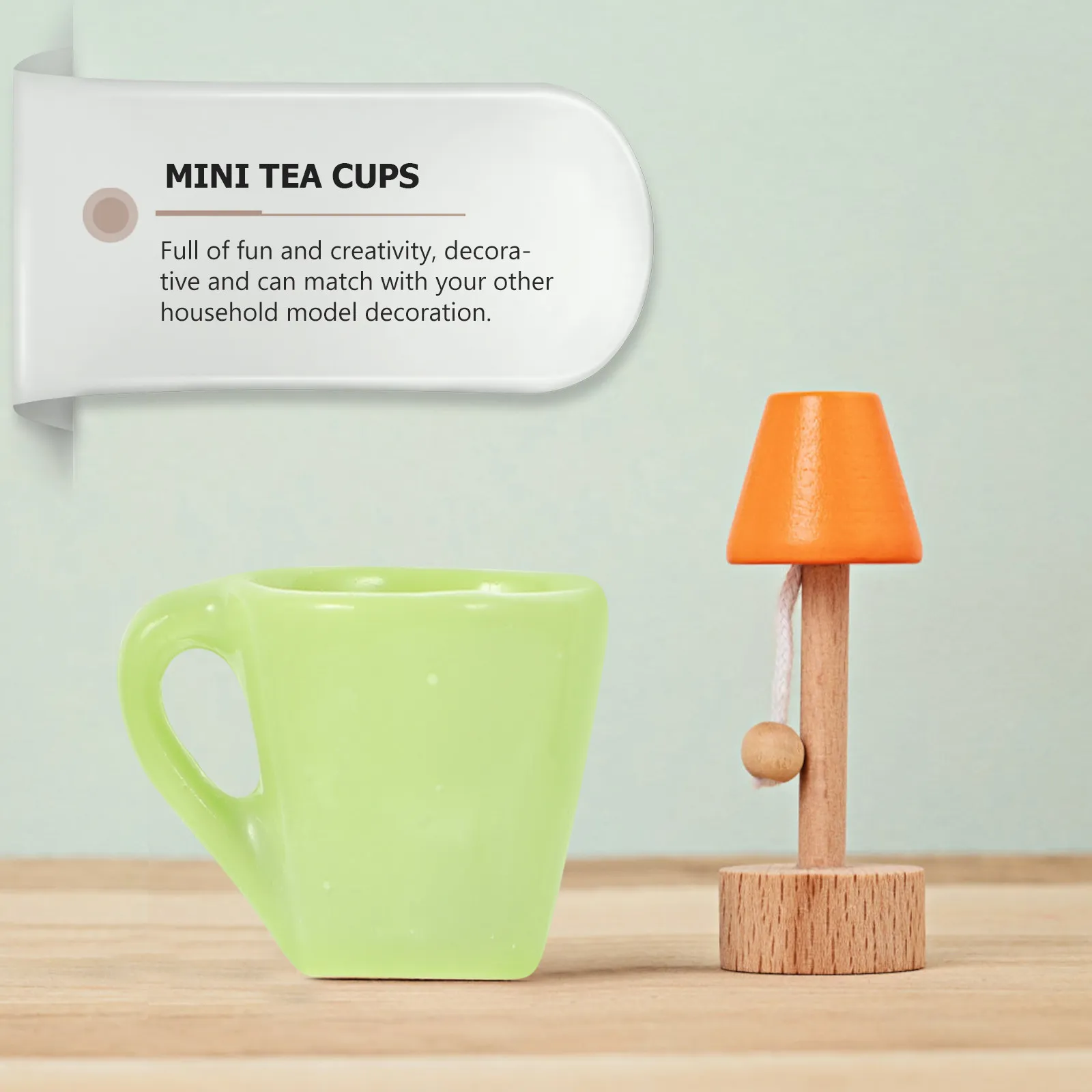 

16Pcs Mini Coffee Mugs Miniature Tea Cups Resin Mini Cup Set Realistic Lightweight for Dollhouse Accessories Kids Kitchen Decor