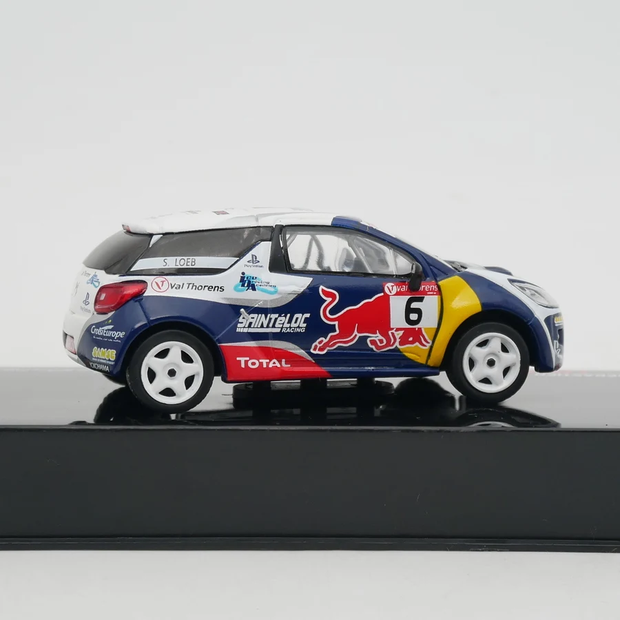 Ixo 1:43 Citroen DS3 Trophée Andros Glace WRC 2014 Loeb Diecast Car Model Metal Toy Vehicle
