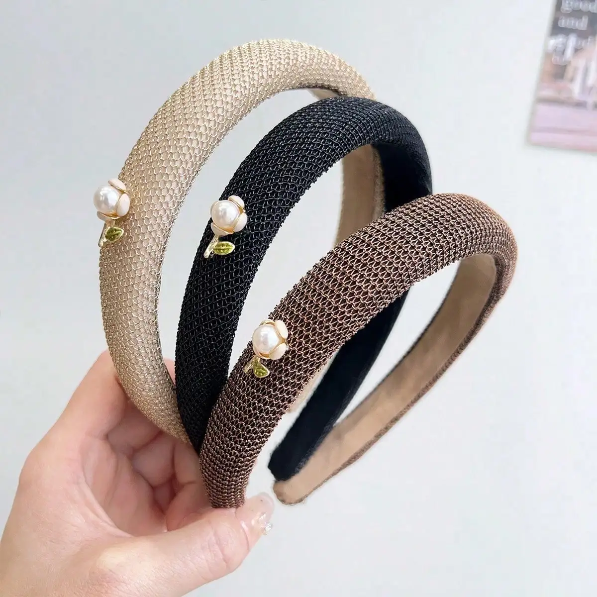 

Vintage Rose Headbands For Women, Handmade Hair Clips, New Stylish & Elegant Hair Hoops