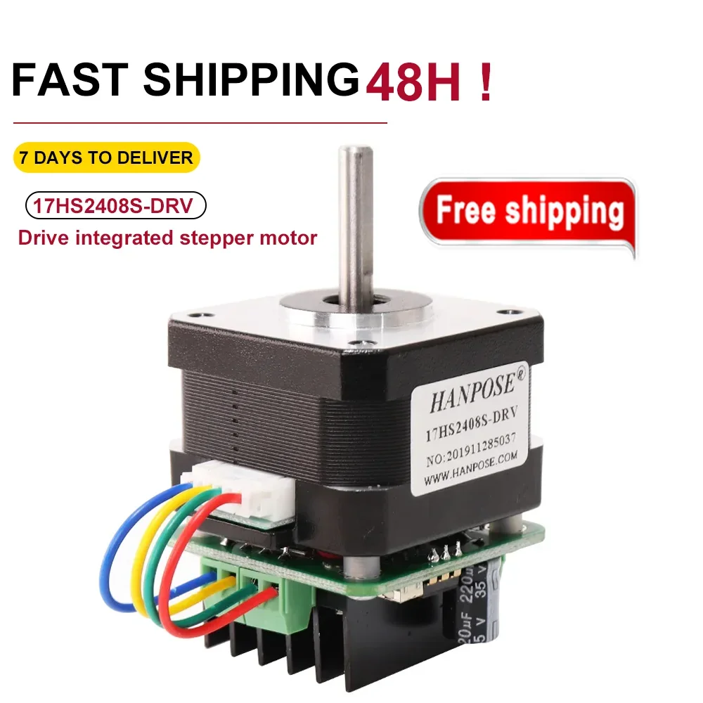 17HS2408S-DRV 0.6A 12N.CM Motor Drive Integrated Machine Micro Back Drive CNC Worm Wheel Edging  Stepper motor