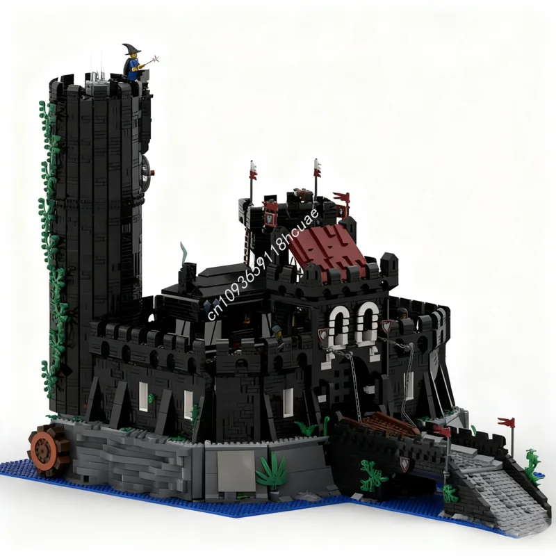 7824 elementy MOC Zamek Wolfpack Model Klocki Konstrukcyjne Zabawki Edukacyjne dla Dzieci DIY Architektura Klocki Prezent na Boże Narodzenie