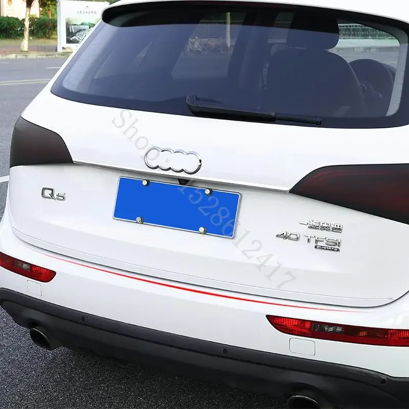 

Rear Trunk Lid Cover Trim For Audi Q5 R8 2008-2014 2015 2016 2017 Tailgate Molding Garnish Boot Door Strip Accent Styling