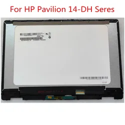 For HP Pavilion x360 14-DH 14-DW 14M-DW Laptop Touch Screen Digitizer LCD Display Assembly Replacement TPN-I137 TPN-W139