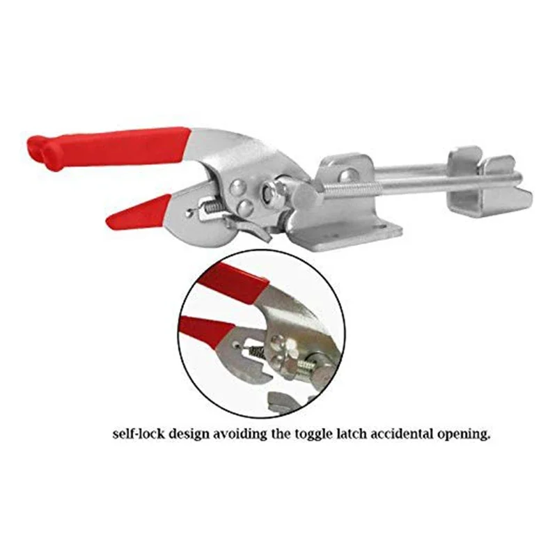 1pc Toggle Latch Clamps 700 Lbs Holding Capacity Toggle Clamp 431 Adjustable Toggle Latch Clamp Self-Lock Pull Latch Hasp Clamp