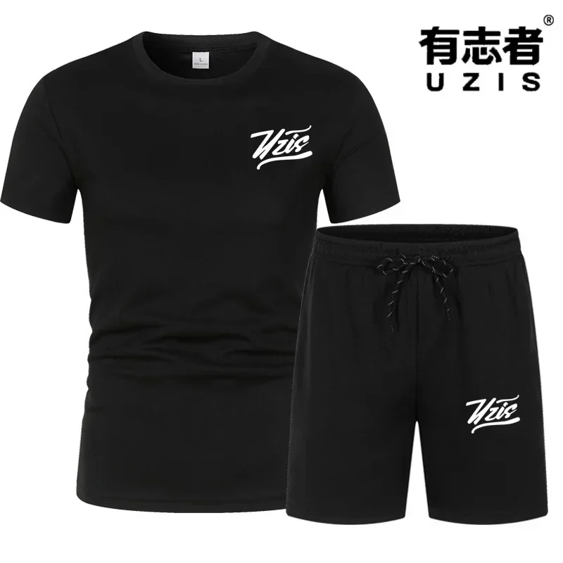 Ambition and fashion, the set of T-shirt and shorts for the determined ones. Men's T-shirt set.