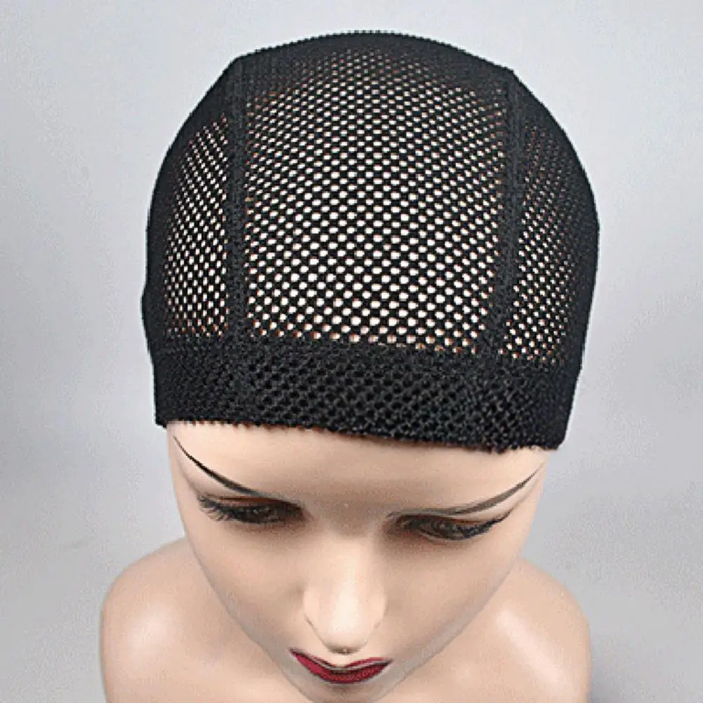 مرونة شعر مستعار قبعة المرأة شعر مستعار قبعة قابل للتعديل تنفس بسط شعر مستعار قبعة قابل للغسل عدم الانزلاق غير مرئية مرونة الشعر صافي كاب شبكي #2