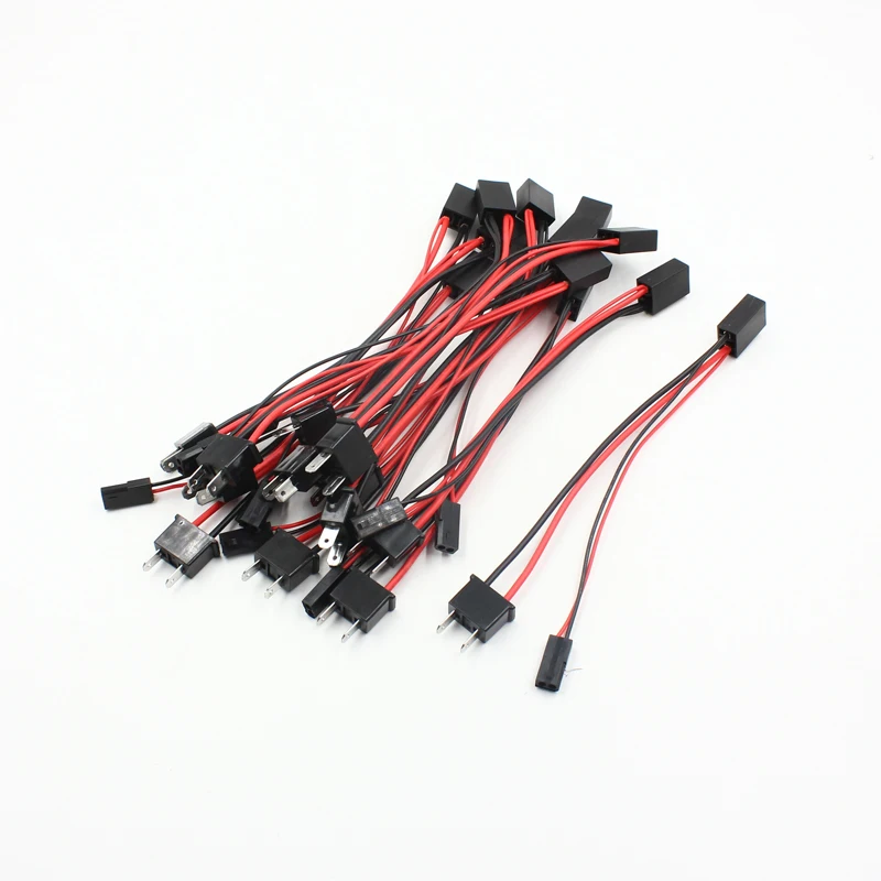 FSYLX 10pcs H7 HID Bi-xenon fog headlight male to female connector cable H7 hid xenon headlight socket Adapters wire harness