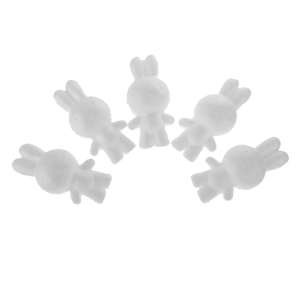 Handwork Art Foam DIY Rabbit Shaped Styrofoam Craft Material for Kids Creative Decoration Making
