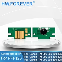 For Canon PFI-120 PFI120 Permanent Cartridge Chip For Canon imagePROGRAF TM-200 TM-205 TM-300 TM-305 Printer ARC Chips