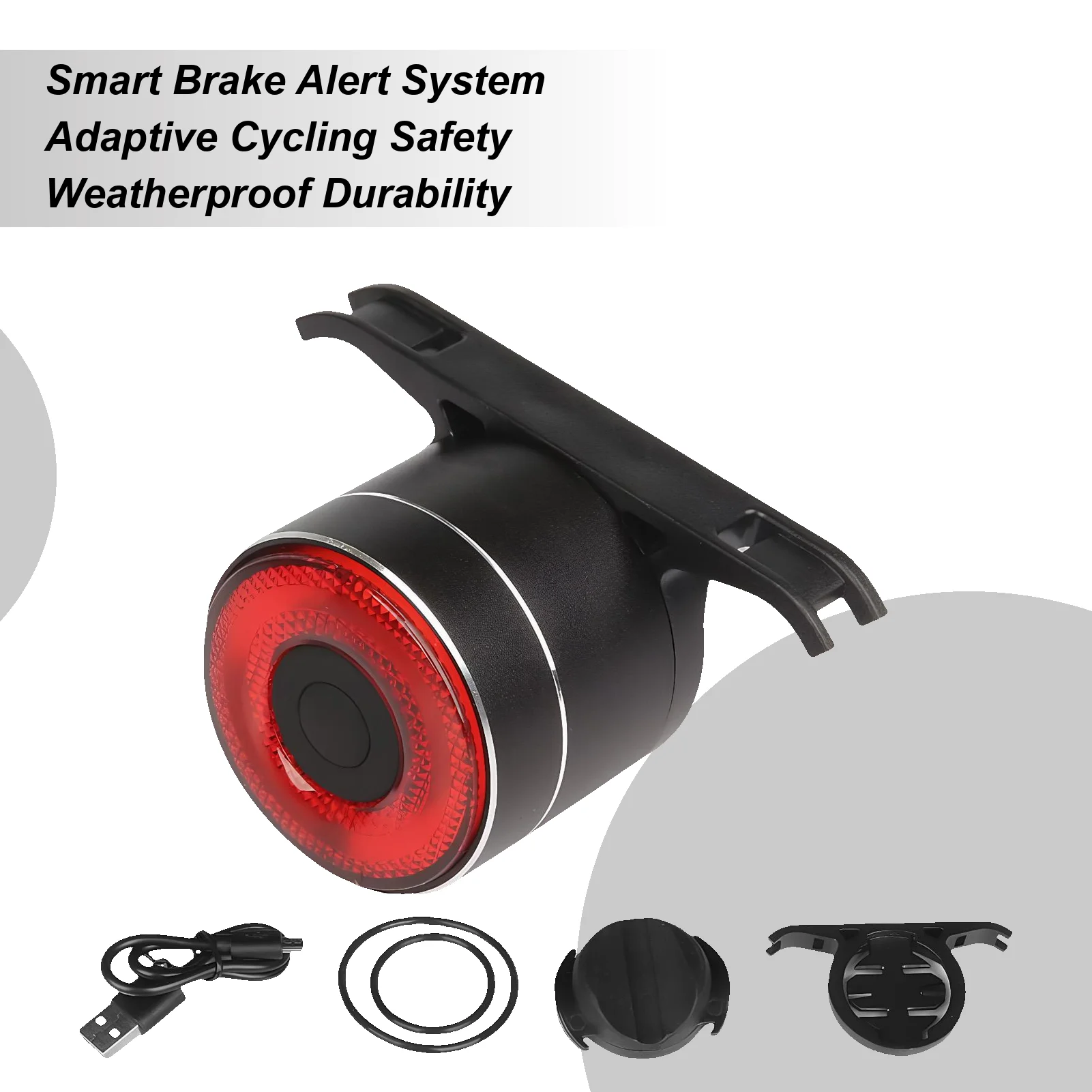 

Bike Brake Light Smart Bike Back Sensing Light Riding Back Brake Lamp For Riding Mountain Road Daily Commuting Camping Outdoor