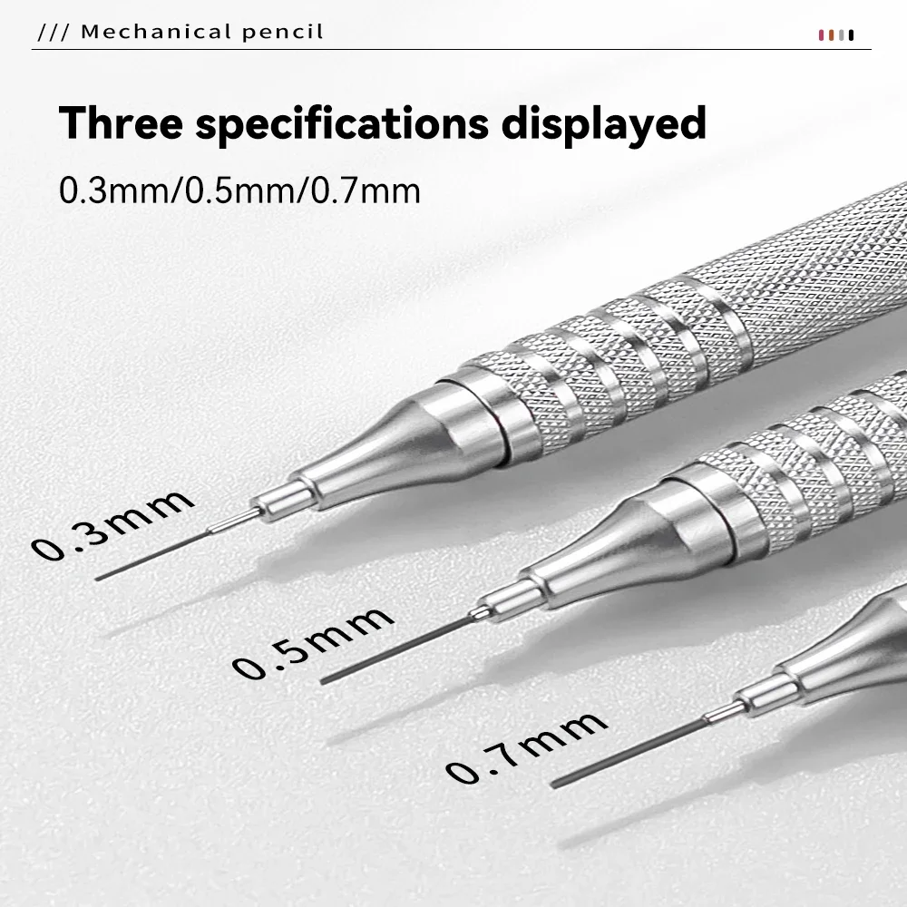 Metal Low Gravity Automatic Pencil 0.3/0.5/0.7mm Drawing Writing Tool Sketch Comics Design Mechanical Pencil Art School Supplies