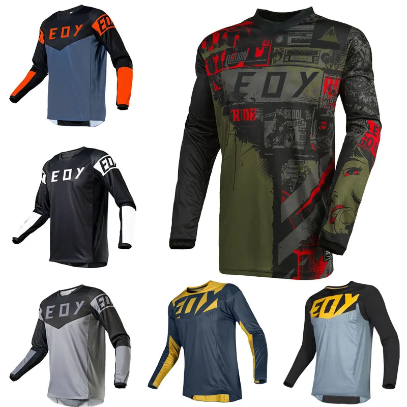 

Мотокросс Горный Эндуро Bikefox Одежда Велосипедная Футболка для скоростного спуска Женская и мужская велосипедная майка MTB Рубашки BMX