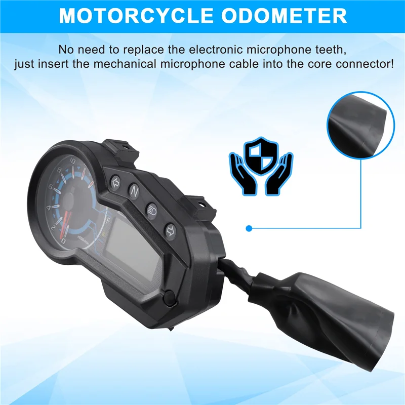 Leading-Edge-New LED Digital Motorcycle Speedometer Multifunction Waterproof Moto Gauge For Italika 150Z 150Sz - Image 4