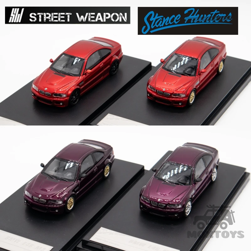 Stance Hunters x Street Weapon 1:64 E46 M3 Diecast Model Car