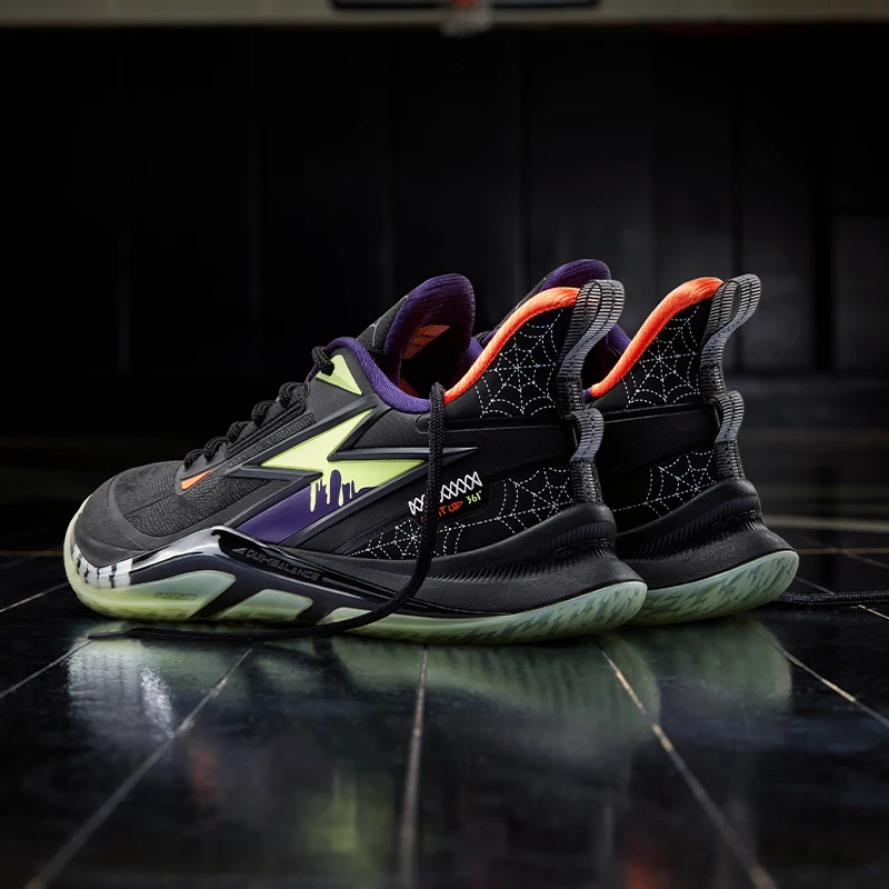 361 Degrees LIGHT UP Men Basketball Shoes New Mesh Light Rebound Non-slip Wear-resistant Shock-Absorbing Male Sneakers 672441114