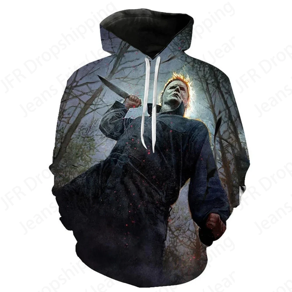 Halloween Michael Myers 3d Print Hoodies Men Women Fashion Plus Size Hoodie Women Sweats Girl Coats Street Tracksuit Pullovers