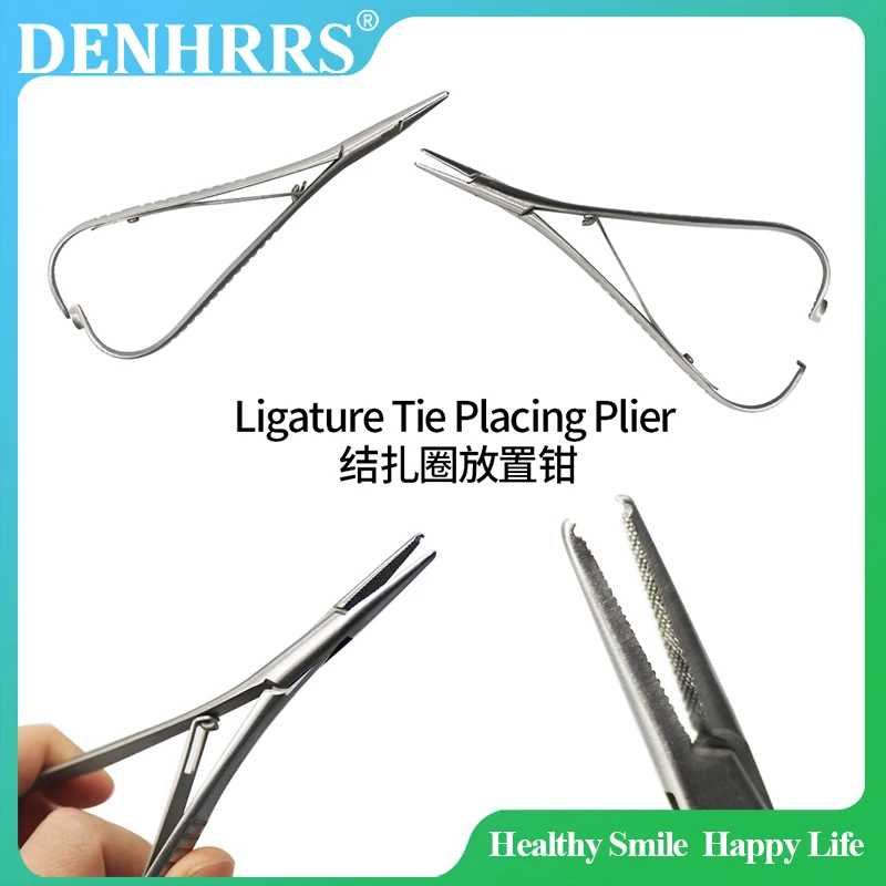 

1PC Dental 14CM Needle Holder Ligature Tie Placing Pliers Cutter Instrument Tool