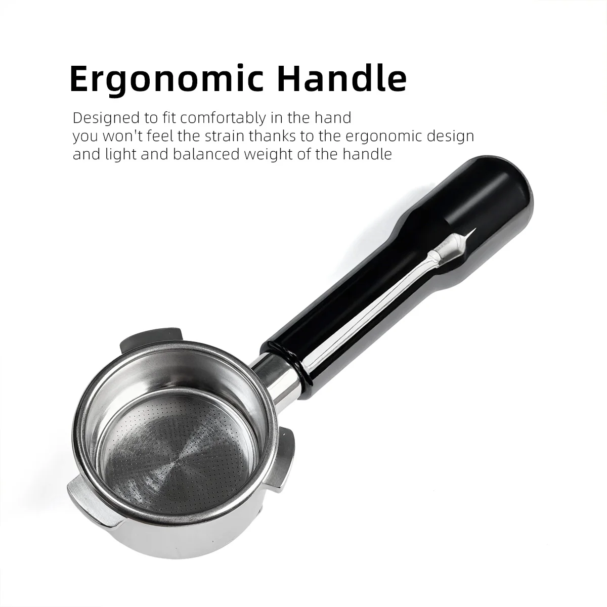Premium 54mm Portafilter 3 Ears Espresso Portafilter Replacement Bottomless Portafilter Compatible With Brev 8 Series Machines view 6