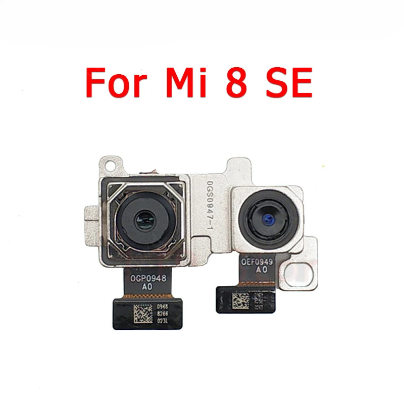 Front and Rear Back Camera For Xiaomi Mi 8 Mi8 SE Lite 8SE Main Facing Camera Module Flex Cable Replacement Spare Parts