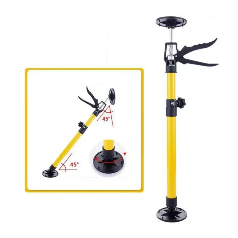 1/2Pcs Steel Support Rod Third Hand Cabinet Jacks Drywall Construction Tool Load 100kg Adjustable Quick Telescopic Support Pole