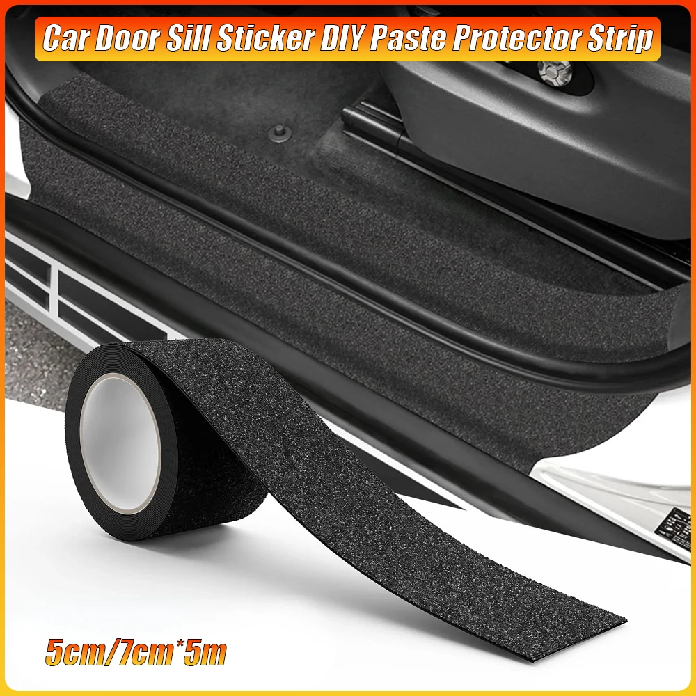 

Car Door Sill Sticker DIY Paste Protector Strip For Auto Door Side Trunk Bumper Anti Scratch Tape Waterproof Protective Film