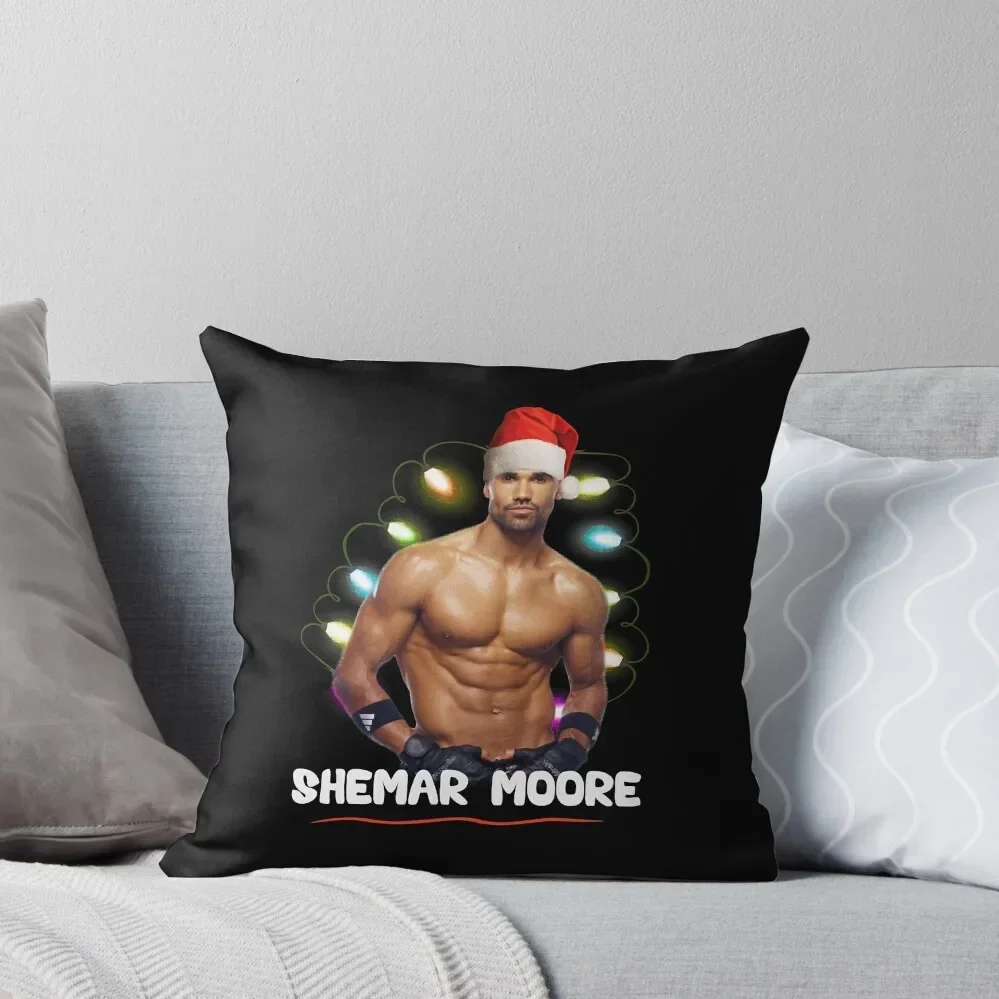 

Beautiful Model Shemar Moore Christmas Fitted Scoop Awesome For Movie Fans Throw Pillow ornamental pillows Pillow