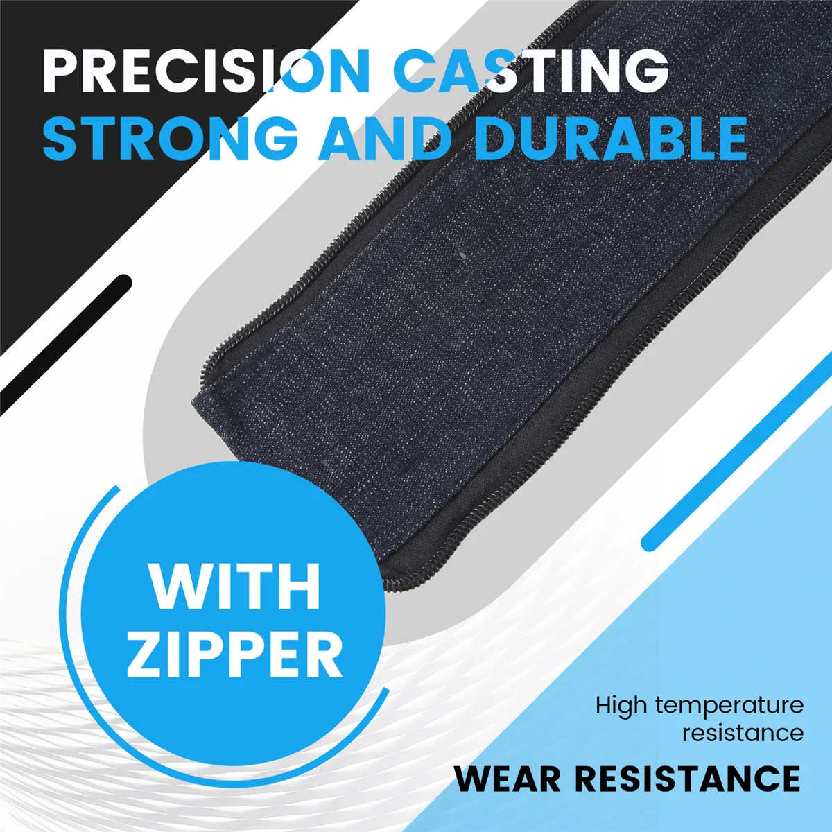 

A48I 4 Meters TIG Plasma Cutting Torch Cable Welding Gun Cover Cowboy Zipper Jacket Cloth