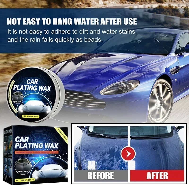 

Car Wax Crystal Plating Set Quick Polish Car Care Wax Protective Car Coating Polish Auto Hardness Maintenance