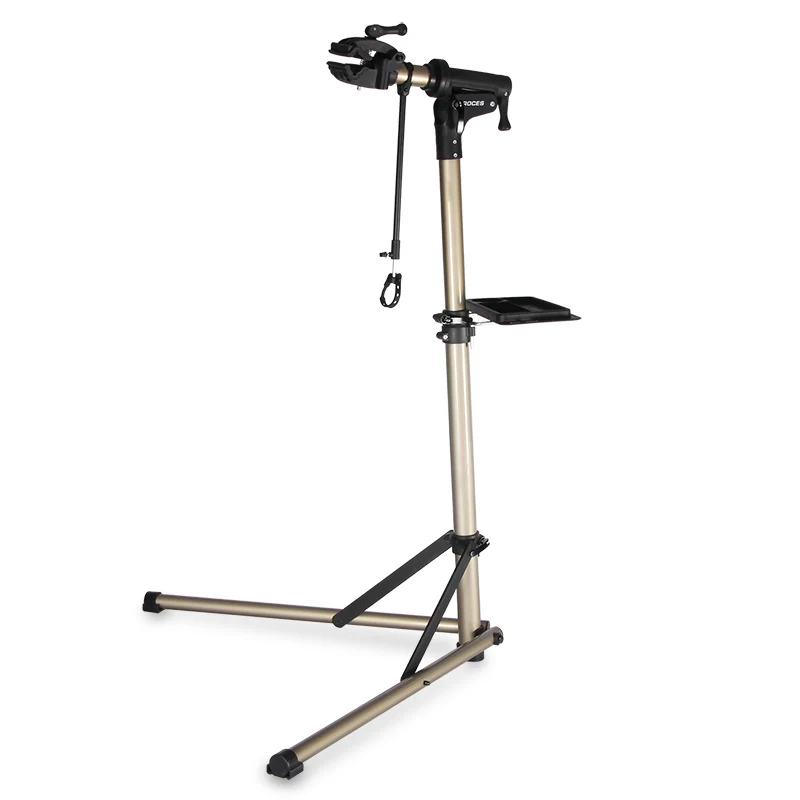 Champagne Metal Bike Rack Adjustable Bicycle Display Stand Bike Repair Rack Stand