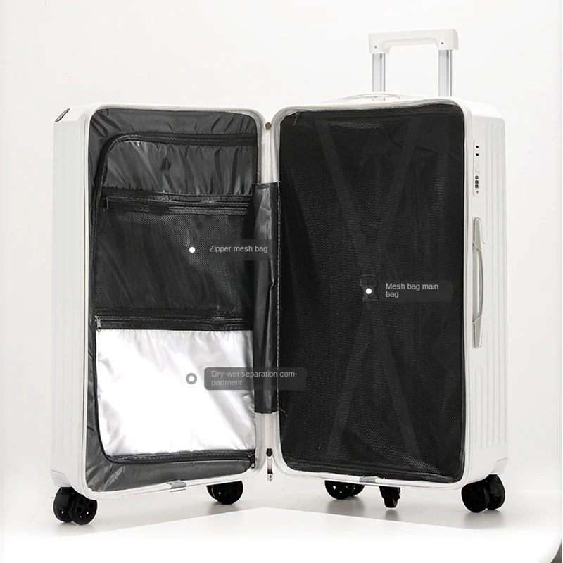 New Password Suitcase Brake Five-wheels Large Capacity Luggage Female Trolley Case Thickened Travel Bags Male 22\