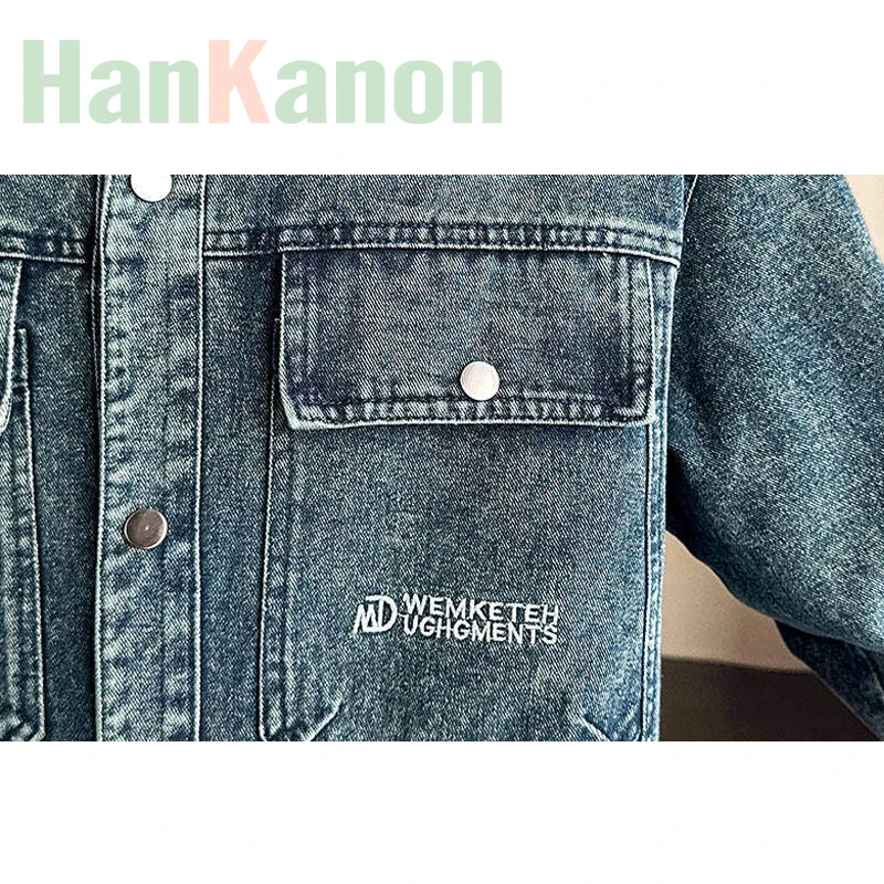 سترة الدنيم المغسولة للرجال: قميص جينز أزرق مغسول ومسامي ومتين ومتعدد الاستخدامات وفضفاض كلاسيكي كلاسيكي.